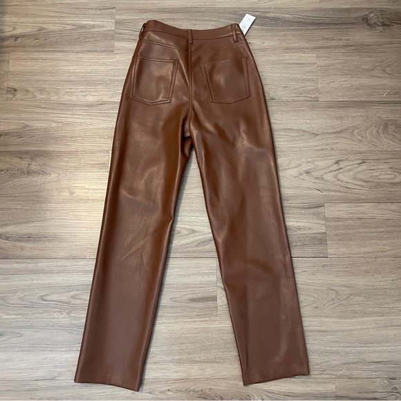 Aritzia Melina Pant Size 2 Color Cognac NWT - Picture 3 of 11